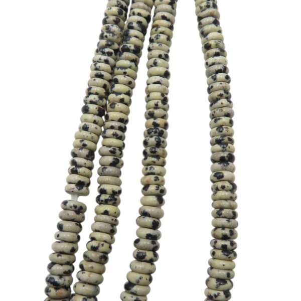 Jaspis dalmatyński oponki 6x2 mm (sznur 38 cm)