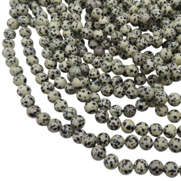 Jaspis dalmatyński polerowane kulki 10,5 mm (sznur 37 cm)