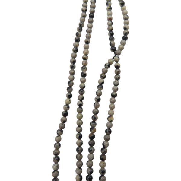 Jaspis dalmatyński polerowane kulki 2,5 mm (sznur 40 cm)