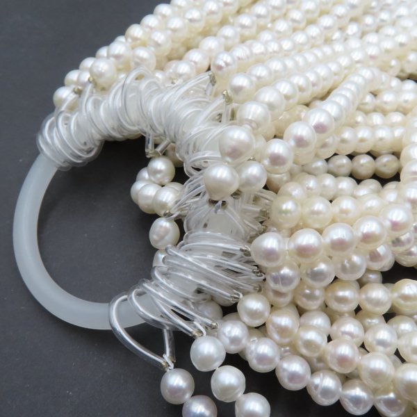 Perły Naturalne Hodowane białe 5,8-6,3 nr 391 mm (sznur 38,5 cm)