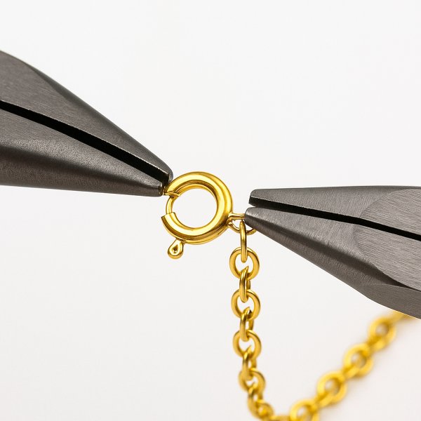 Srebro Ag Złocone - zapięcie typu federing 5mm  