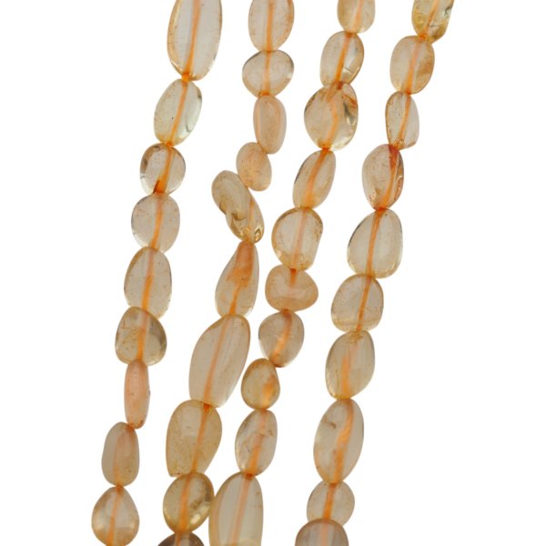 Cytryn (Lemon) polerowane pastylki 6x8 mm (sznur 39,5 cm)