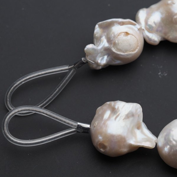 Perły Naturalne Hodowane białe barok 12-13 mm nr 405 (sznur)