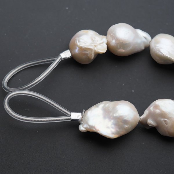 Perły Naturalne Hodowane białe barok 12-13 mm nr 404 (sznur) REZERWACJA (2szt)