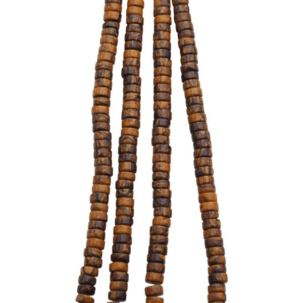 Jaspis cesarski brązowy walce 4x2 mm (sznur)