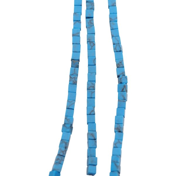 Jaspis cesarski niebieski kostka 3 mm (sznur 37,5 cm)