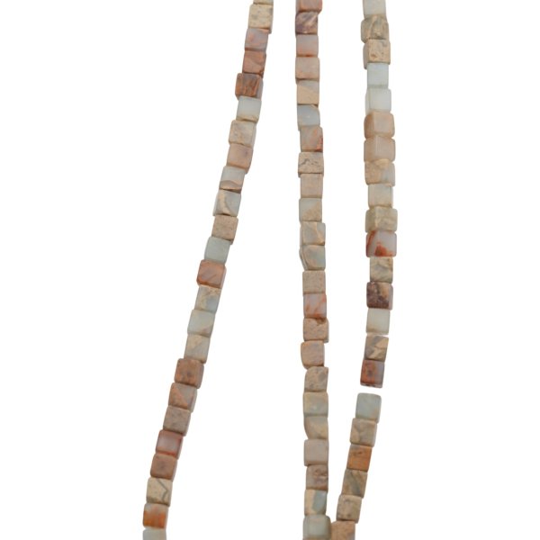 Jaspis cesarski niebieski kostka 3 mm (sznur 37,5 cm)