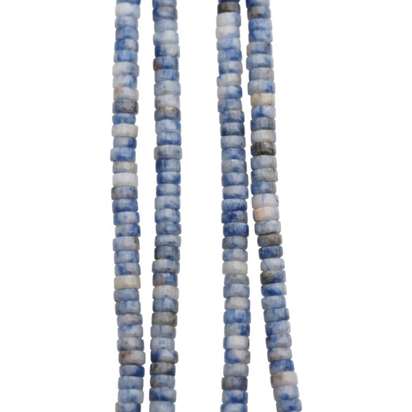Jaspis cesarski niebieski walce 4x2 mm (sznur)