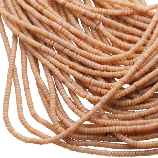 Jaspis cesarski pomarańczowy walce 4x2 mm (sznur)