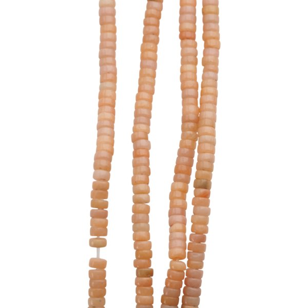 Jaspis cesarski pomarańczowy walce 4x2 mm (sznur)
