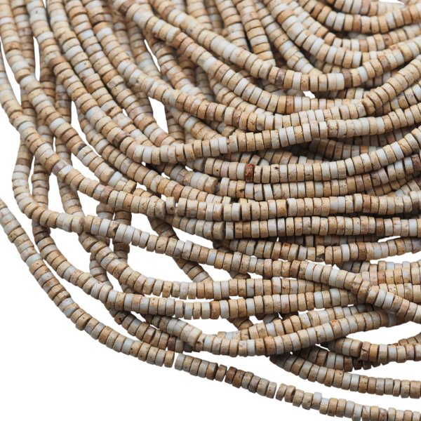 Jaspis cesarski walce 4x2 mm (sznur)