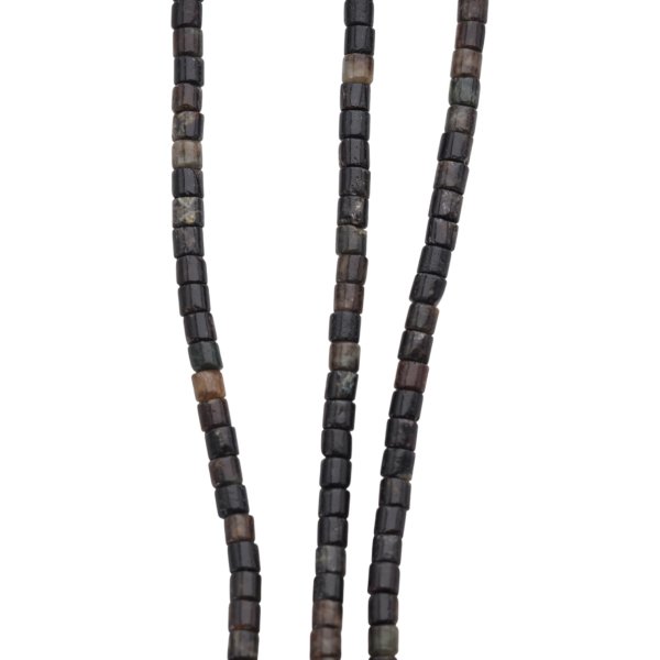 Jaspis cesarski brązowy walce 4x4 mm (sznur 38 cm)