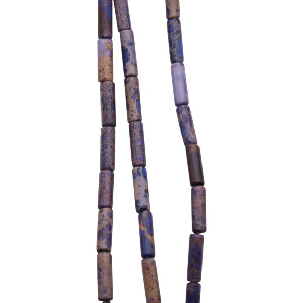 Jaspis cesarski fioletowy walce 4x13 mm (sznur 37,5 cm)