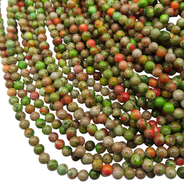 Jaspis cesarski zielony kulki 4, 6, 8 lub 10 mm (sznur)