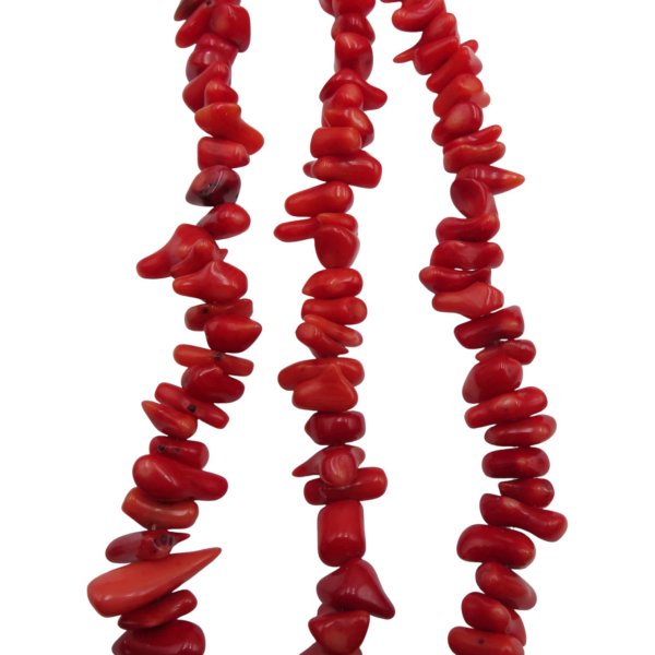 Koral czerwony nieregularny 10-12 (sznur 42 cm)