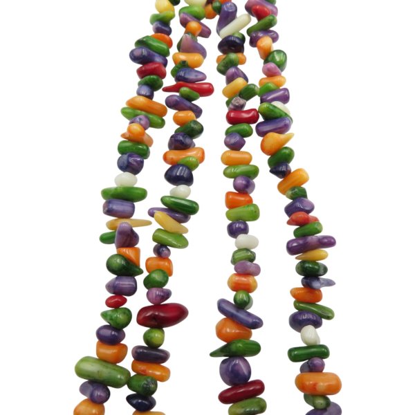 Koral kolorowy patyczki 3-4x6-10 (sznur 39,5 cm)