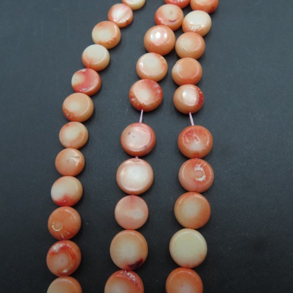 Koral pomarańczowy tabletki 8-10 (sznur 42 cm)
