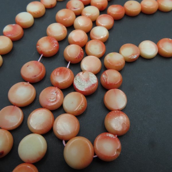 Koral pomarańczowy tabletki 8-10 (sznur 42 cm)
