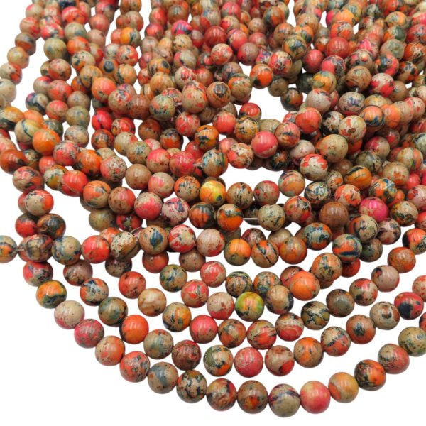 Jaspis cesarski kulki 6, 8 lub 10 mm (sznur)