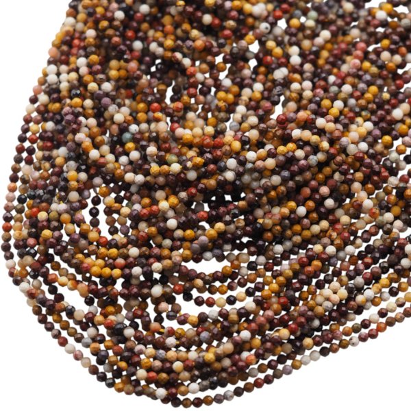 Mokait Fasetowany kulka 2mm (sznur)