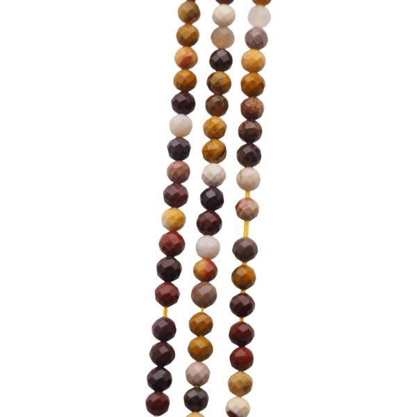 Mokait Fasetowany kulka 4mm (sznur)