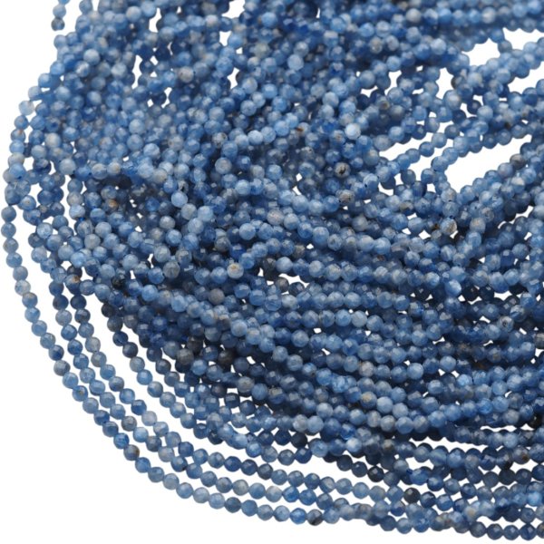 Szafir fasetowany kulki 3,8 mm (sznur)