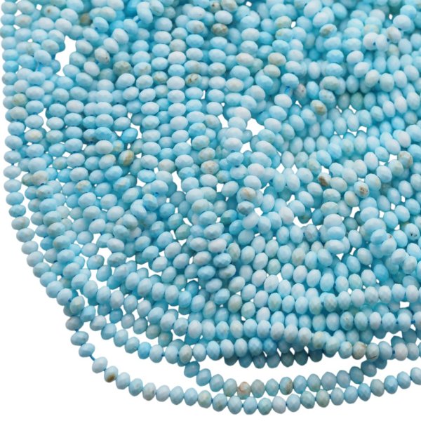 Turkus 4x3 fasetowany błękitny (sznur)