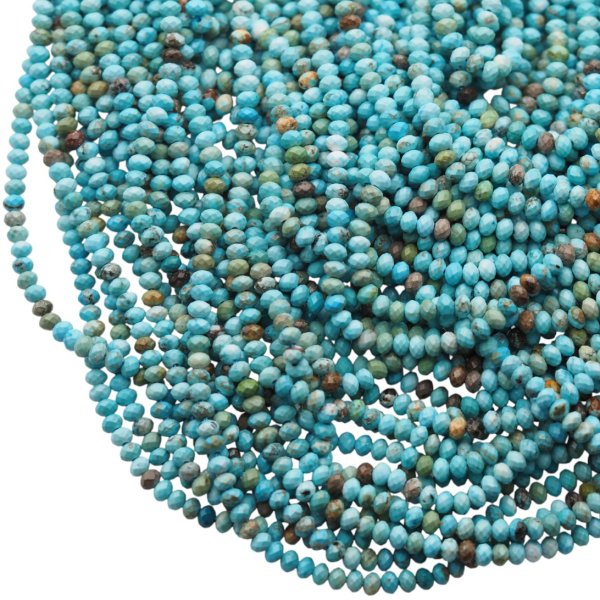 Turkus 4x3 fasetowany naturalny (sznur)