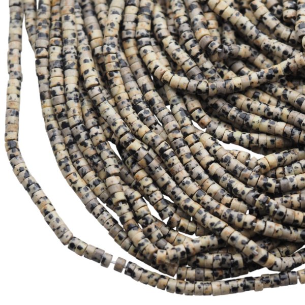 Jaspis dalmatyński walec 4x2 (sznur)