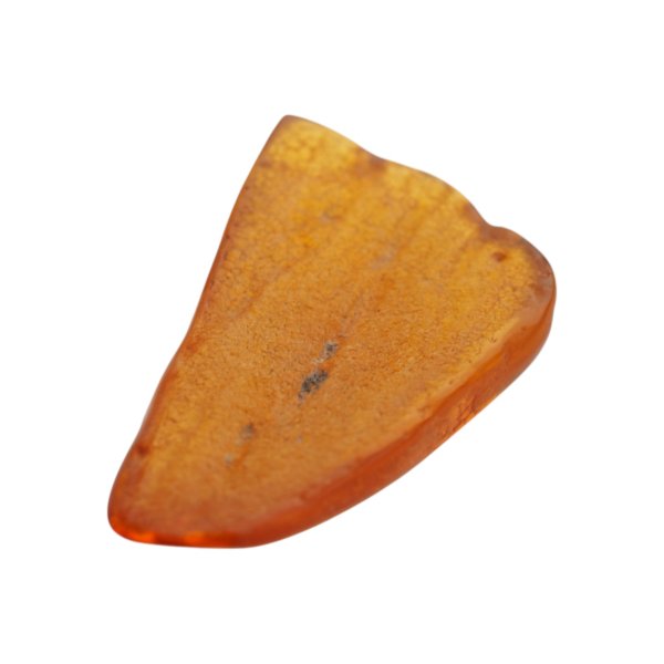 Naturalny bursztyn bałtycki, miodowy – kaboszon 44x25x7 mm - polerowany przód, surowy tył