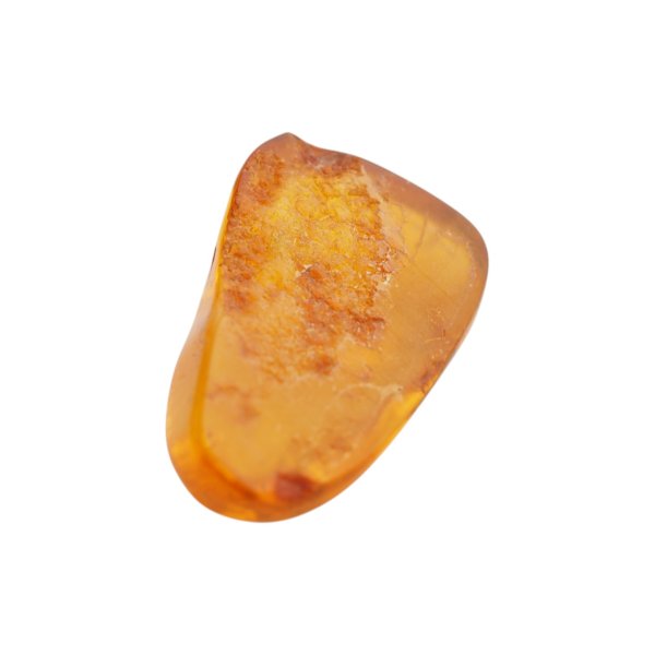 Naturalny bursztyn bałtycki, miodowy – kaboszon 36x22x11 mm, płaski od spodu z nierównościami