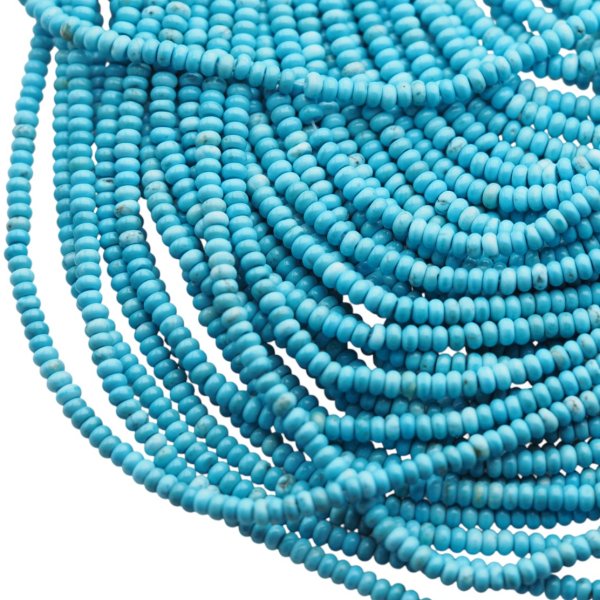 Turkus 4x2 oponka polerowany niebieski (sznur)