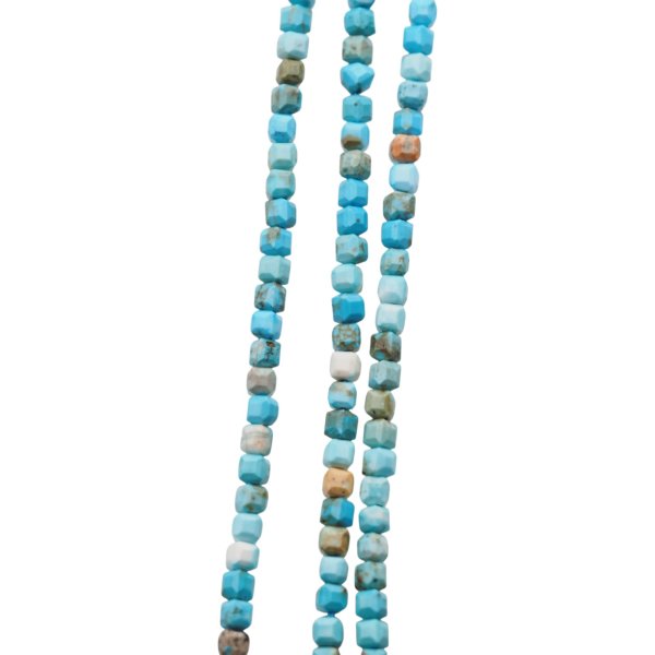 Turkus kostka 3,5x3,5 naturalny (sznur)