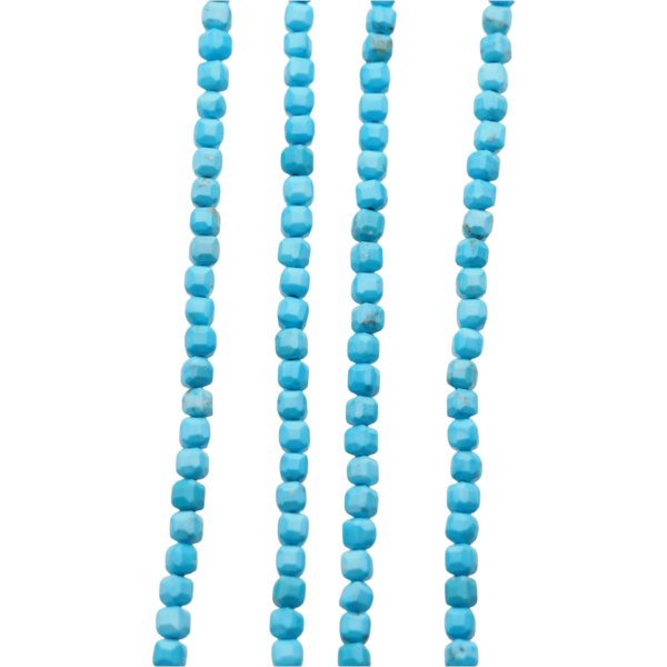 Turkus kostka 3,5x3,5 niebieski (sznur)