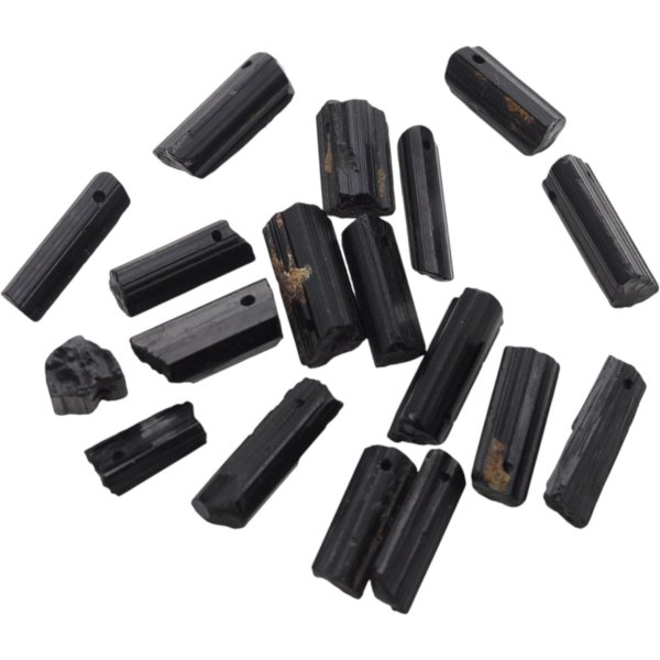 Turmalin czarny - nieregularne, surowe kryształy (sztuka)