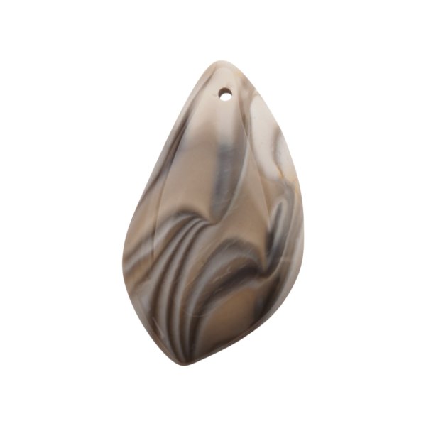 Krzemień Pasiasty kaboszon 56x32x6,5 mm - wiercony u góry (sztuka)