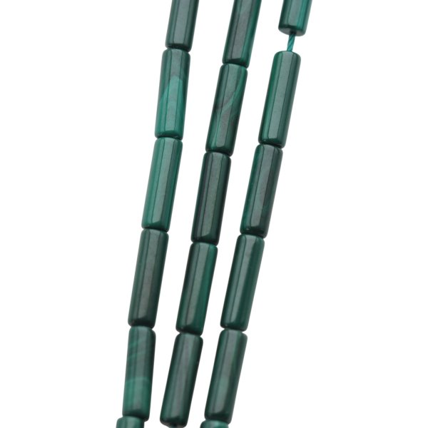 Malachit naturalny rurka 4x13 (sznur)