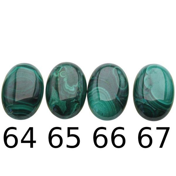 Malachit 25x18x4,5-5 mm owal (sztuka)