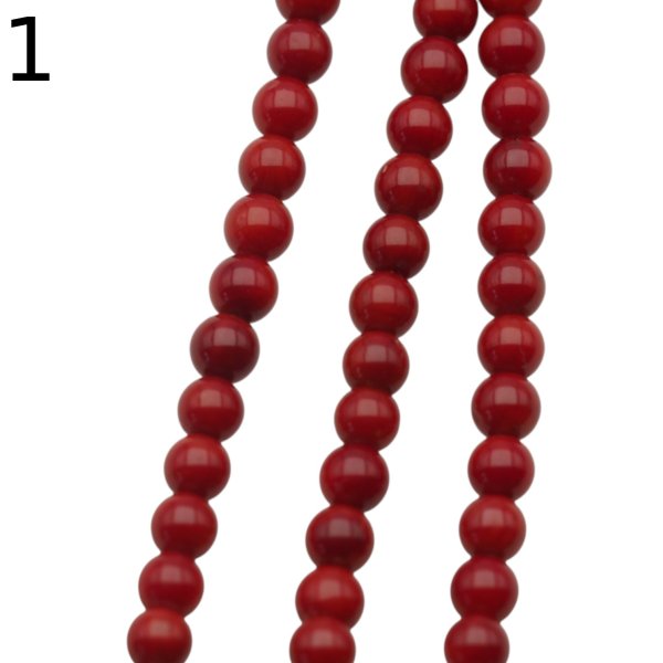 Koral czerwony kulka 4,5mm (sznur 40 cm)
