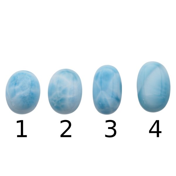 Larimar 14-16x9-11 mm owal (różne kamienie do wyboru)