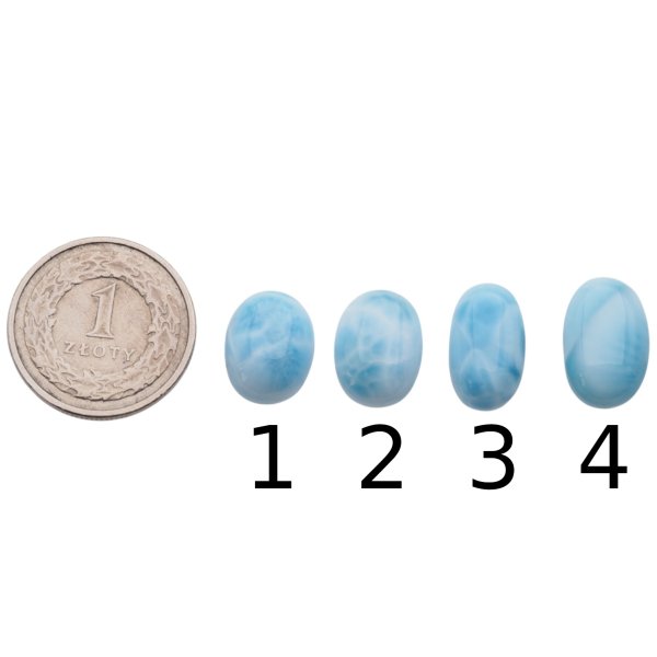 Larimar 14-16x9-11 mm owal (różne kamienie do wyboru)
