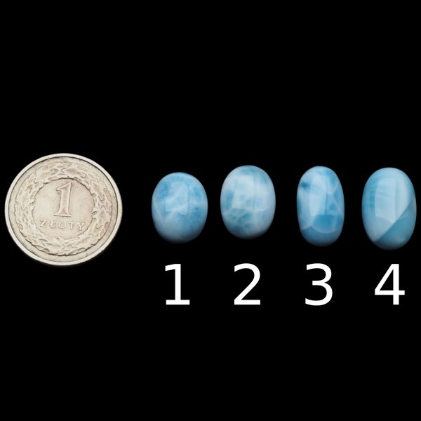 Larimar 14-16x9-11 mm owal (różne kamienie do wyboru)