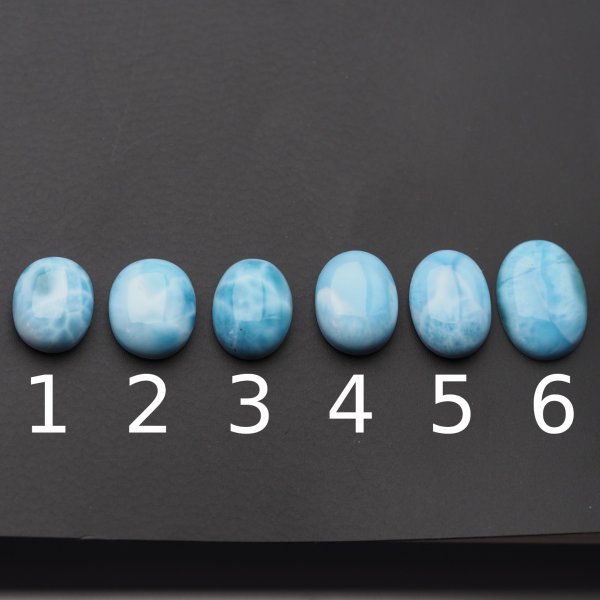 Larimar 14-18x11-13 mm owal (różne kamienie do wyboru)