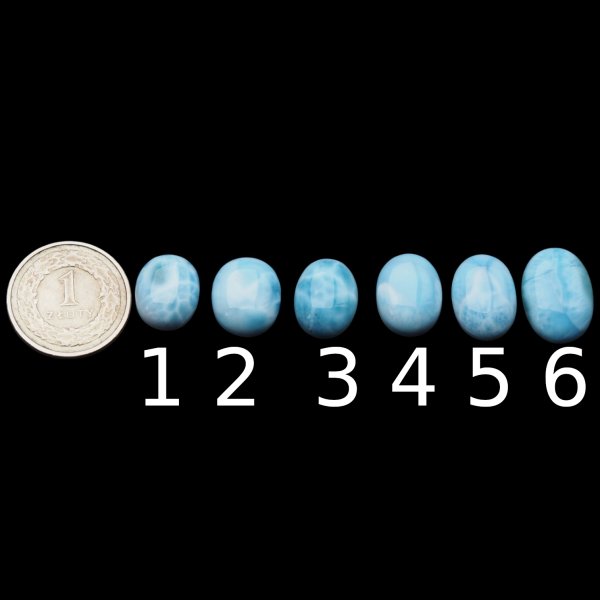 Larimar 14-18x11-13 mm owal (różne kamienie do wyboru)