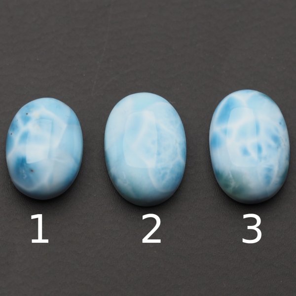 Larimar 16-18x12-13 mm owal (różne kamienie do wyboru)