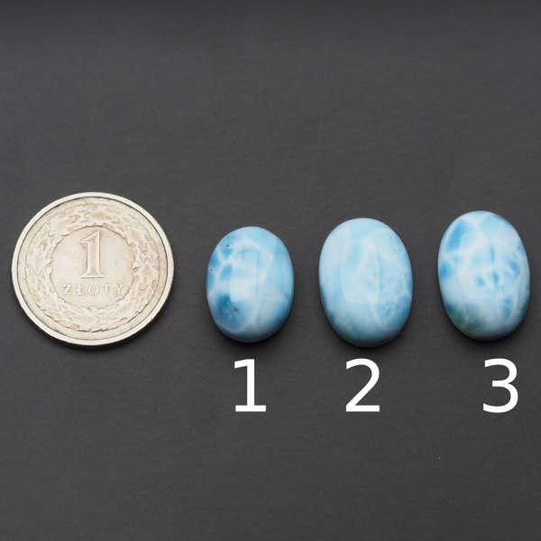 Larimar 16-18x12-13 mm owal (różne kamienie do wyboru)