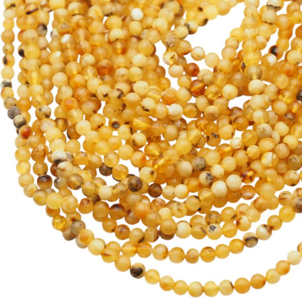 Bursztyn kulka polerowana 4,5 mm (sznur)