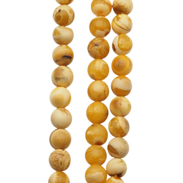 Bursztyn kulka polerowana 5,5 mm (sznur)