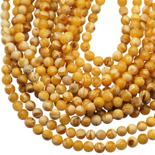 Bursztyn kulka polerowana 5,5 mm (sznur)