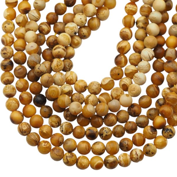 Bursztyn kulka polerowana 5,5 mm (sznur)